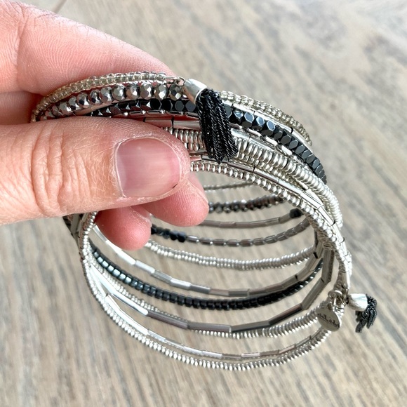 Stella & Dot Celine Wrap Bracelet - Silver - Picture 4 of 7